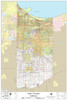 Lake County Indiana 2023 Wall Map