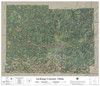Licking County Ohio 2023 Aerial Wall Map