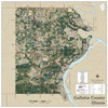 Gallatin County Illinois 2019 Aerial Wall Map