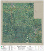 Wood County Wisconsin 2023 Aerial Wall Map