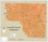 Carroll County Arkansas 2022 Soils Wall Map