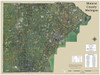 Monroe County Michigan 2023 Aerial Wall Map