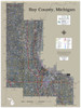 Bay County Michigan 2023 Aerial Wall Map