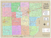 Clark County Illinois 2024 Wall Map