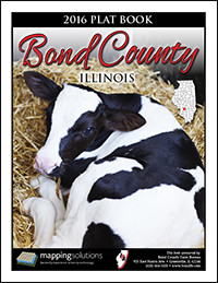 Bond County Illinois 2016 Plat Book, Bond County Plat Map, Plat Book