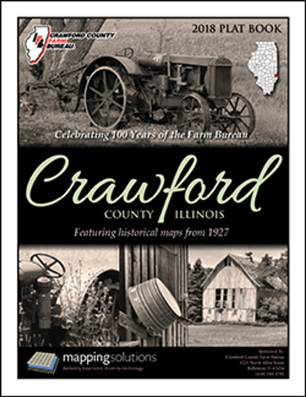 Crawford County Illinois 2018 Plat Book Crawford County Illinois Plat Map Plat Book Gis 2421