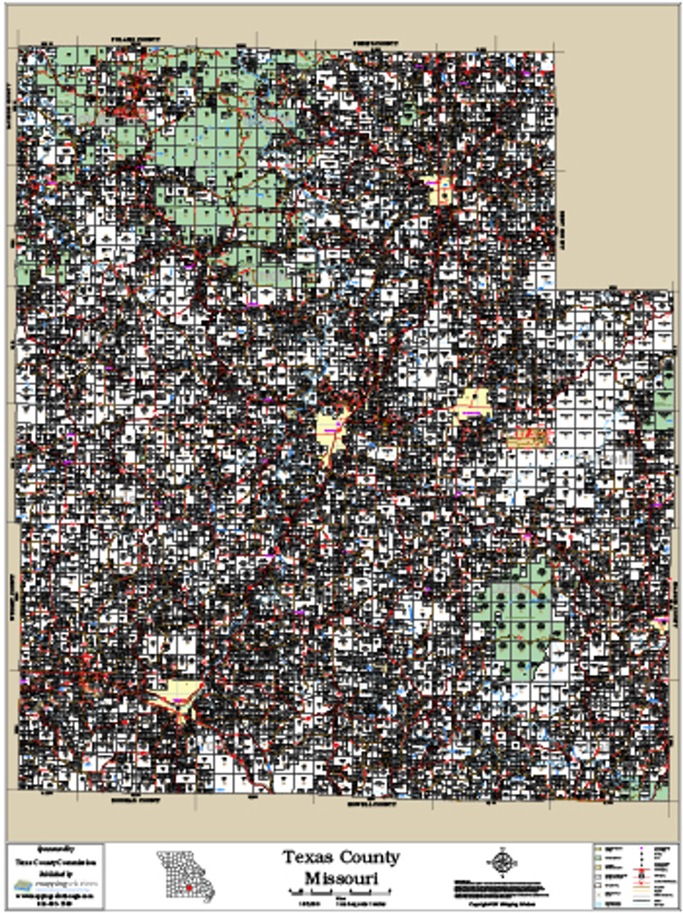 Texas County Mo Gis Texas County Missouri 2016 Wall Map, Texas County Missouri 2016 Plat Book, Texas  County Plat Map, Plat Book, Gis Parcel Data, Property Lines Map, Aerial  Imagery | Parcel Plat Maps For Texas