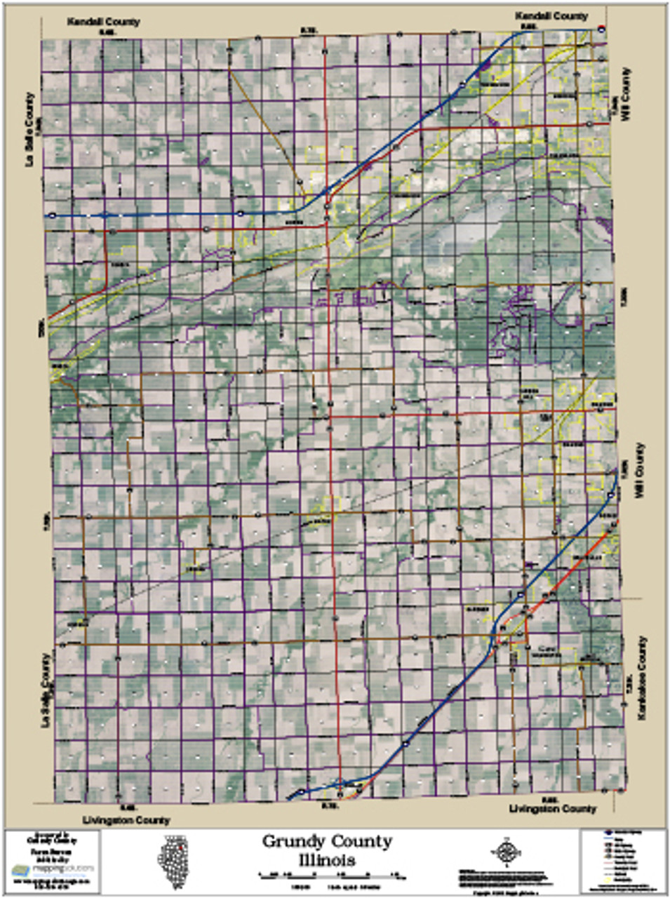 Grundy County Il Gis Grundy County Illinois 2015 Aerial Map, Grundy County Parcel Map 2015, Grundy  County Plat Map, Plat Book, Gis Parcel Data, Property Lines Map, Aerial  Imagery | Parcel Plat Maps For Grundy County