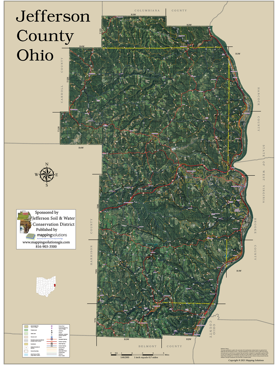 Jefferson County Ohio Map 🗺 Jefferson County Wisconsin 1900