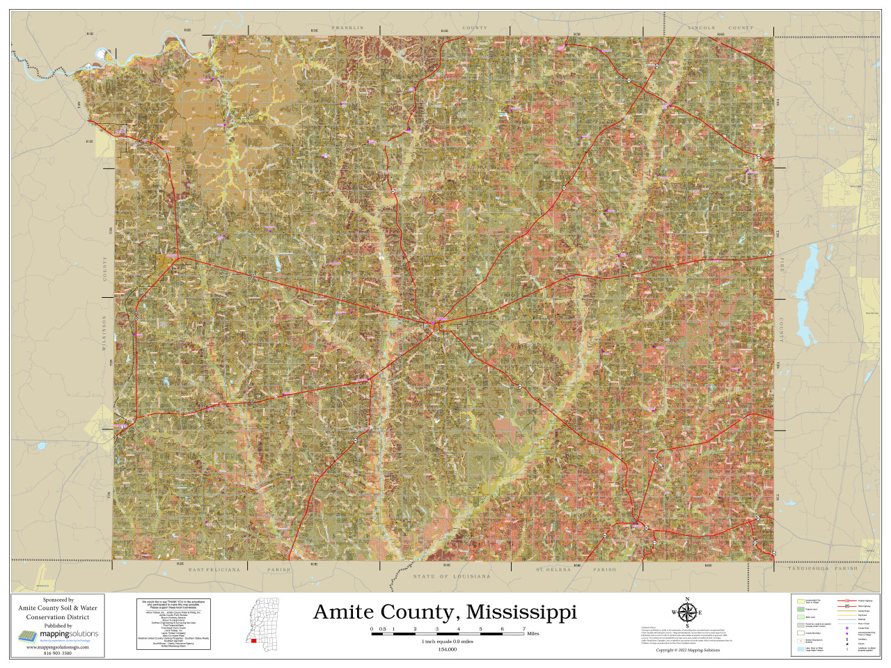 Amite County Mississippi 2022 Soils Map Mapping Solutions