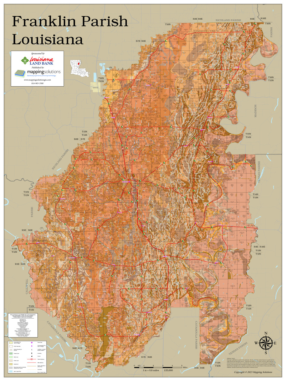 Franklin Parish Louisiana 2023 Soils Map Mapping Solutions