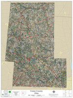 Union County Ohio 2021 Aerial Wall Map