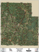 Texas County Missouri 2016 Aerial Map