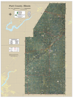 Piatt County Illinois 2024 Aerial Wall Map