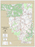 Reynolds County Missouri 2022 Wall Map