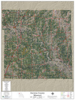 Daviess County Missouri 2022 Aerial Wall Map