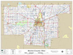 Marion County Ohio 2022 Wall Map