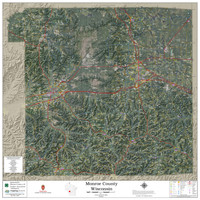 Monroe County Wisconsin 2021 Aerial Wall Map