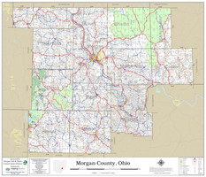 Morgan County Ohio 2022 Wall Map