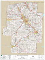 Tuscarawas County Ohio 2020 Wall Map