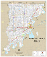 Wabash County Illinois 2020 Wall Map
