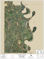 Chicot County Arkansas 2023 Aerial Wall Map