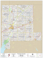 Fayette County Illinois 2020 Wall Map