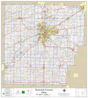 Hancock County Ohio 2023 Wall Map