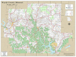 Wayne County Missouri 2020 Wall Map