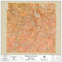 Madison County Missouri 2024 Soils Wall Map