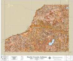 Starke County Indiana 2024 Soils Wall Map