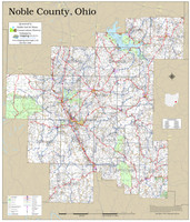Noble County Ohio 2021 Wall Map