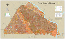 Perry County Missouri 2021 Soils Wall Map