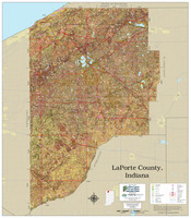 LaPorte County Indiana 2023 Soils Wall Map