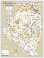 Calhoun County Arkansas 2021 Soils Wall Map