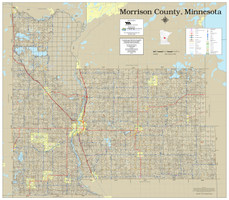 Morrison County Minnesota 2024 Soils Wall Map