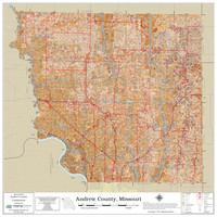 Andrew County Missouri 2022 Soils Wall Map