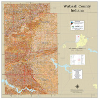 Wabash County Indiana 2022 Soils Wall Map