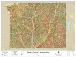 Amite County Mississippi 2022 Soils Wall Map