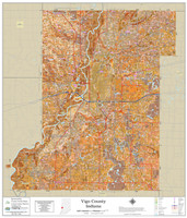 Vigo County Indiana 2022 Soils Wall Map