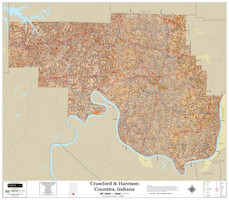 Harrison-Crawford County Indiana 2022 Soils Wall Map