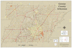 Greene County Arkansas 2022 Soils Wall Map