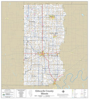 Edwards County Illinois 2022 Wall Map