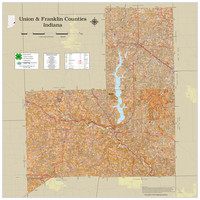 Union-Franklin Counties Indiana 2023 Soils Wall Map
