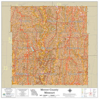 Mercer County Missouri 2022 Soils Wall Map