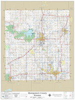 Montgomery County Kansas 2022 Wall Map