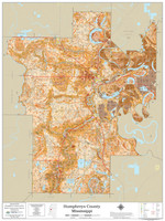 Humphreys County Mississippi 2023 Soils Wall Map