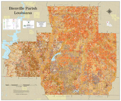 Bienville Parish Louisiana 2023 Soils Wall Map