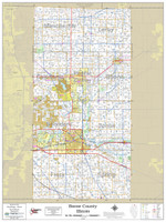 Boone County Illinois 2023 Wall Map