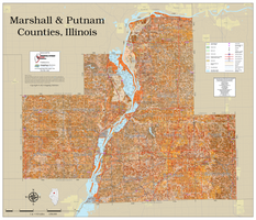 Marshall - Putnam Counties Illinois 2023 Soils Wall Map